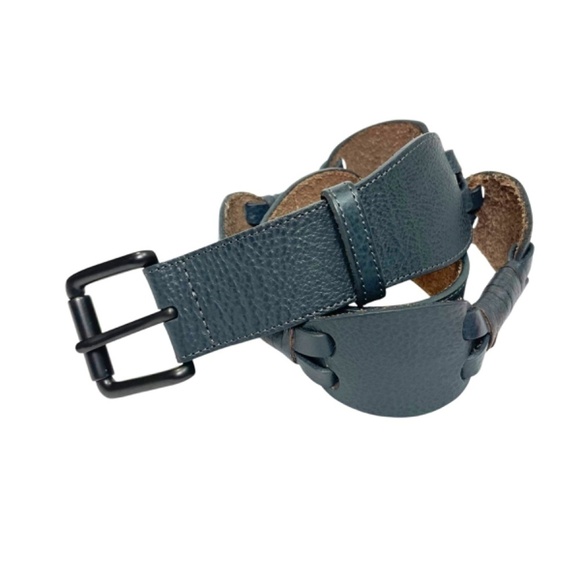 Charcoal Gray Leather Belt 🤍 - Picture 2 of 8